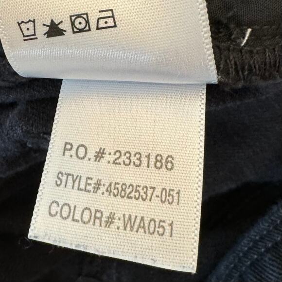 PAIGE Black Denim Overalls 24 Preppy 90s - Picture 10 of 16